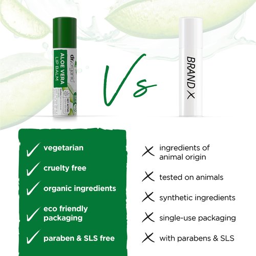 Organic Doctor Organic Aloe Vera Lip Balm, 5.7 ml