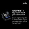 Braun ExactFit 1 Upper Arm Blood Pressure Monitor – Quick at-Home Blood Pressure Machine with Easy to Read Display, Includes Universal Blood Pressure Cuff
