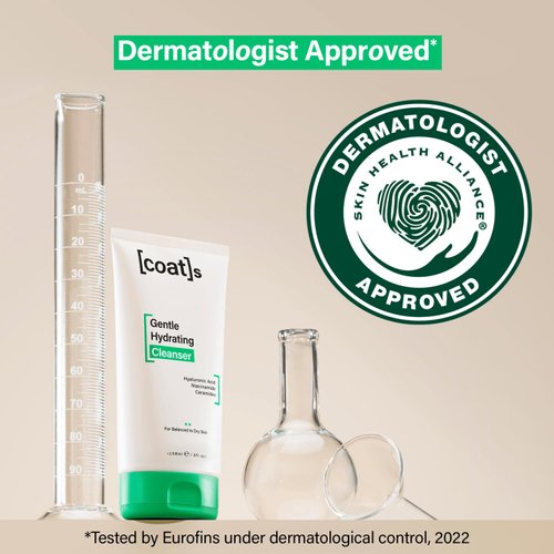 COATS Gentle Hydrating Cleanser – Prevents Breakouts + Protects the Skin Barrier For Soft, Clean + Clear Skin – Dermatologically Approved + Clinically Proven – Designed for Teens + Young Skin – 5 oz