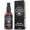 Viking Revolution Pre Shave Oil for Men, Sandalwood, 1.0 Fl Oz, All-Natural Ingredients, Paraben Free, For Smoothest, Irritation Free Shave