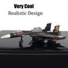 QIAONIUNIU Toy Airplane Model Planes Alloy Pull Back Fighter for Boys with Flashing Lights, Real Jet Sound (Black)