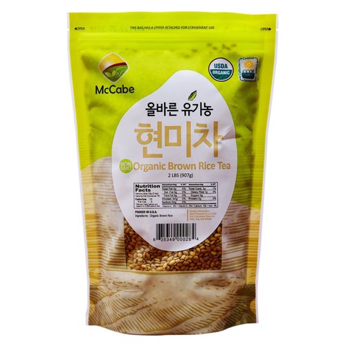 McCabe Organic Brown Rice Tea - Roasted Brown Rice Tea 2lb (32 Oz) | USDA and CCOF Certified Organic Tea