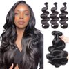 20 22 24 Inch Bundles Human Hair Bundles Body Wave Bundles Human Hair 12A Brazilian Hair Bundles 3 Bundles Human Hair Quick Weave Bundles Deals Human Hair 100% Unprocessed Virgin Brazilian