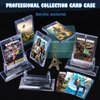 4ct Magnetic Card Holders for Trading Cards, 35pt Acrylic Baseball Card Holders with 4 Card Stands Card Protector Hard Plastic Fit for MTG and Sport Cards (4)