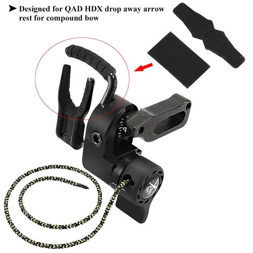 Dioche Arrow Rest Felt, Anti-Slip Archery Sticker Pad Compound Bow Sticker for QAD HDX Drop Away Arrow Rest