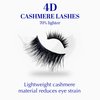 AWAKIIN 4D Premium Cashmere Natural False Lashes Eyelash Extension Self Adhesive Fake Reusable False Long Eyelashes Natural Look Strip Fluffy Wispy Lashes Natural Look Lash Extension Volume (Angel)