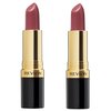 Revlon Super Lustrous Lipstick with Vitamin E and Avocado Oil, Cream Lipstick in Pink, 415 Pink in the Afternoon, 0.15 oz (Pack of 2)
