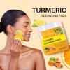 Turmeric Cleansing Pads for Face, Turmeric Exfoliating Face Scrub Pads with Vitamin C, Turmeric Pads Help Balance Skin Oil And Water, Turmeric Face Scrub Pads Suitable for All Skin Types 50 Pcs (M)