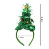 Outyua Christmas Headbands Holiday Headbands Santa Hat Headband Xmas Tree Headband Hair Accessory for Women or Girls (Green)
