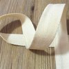 BornFeel Natural Cotton Twill Tape 55 Yards 1 Inch Bunting Bias Tape Herringbone Webbing Tape Roll for Apron Sewing Dressmaking Craft (Natural White)