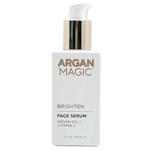 Argan Magic Brighten Face Serum with Vitamin C & Argan Oil - Hydrating & Brightening Formula | Reduce Dark Spots, Fine Lines, & Wrinkles (2 oz)