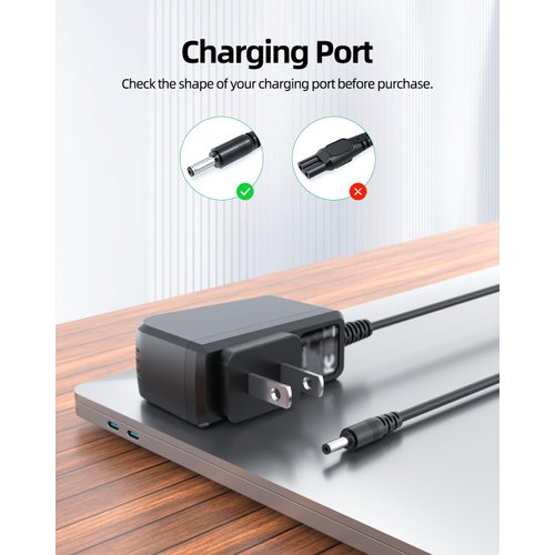 8V Charger Fit for Philips HQ840 Power Cord Shaver Norelco Multigroom Series 3000 MG3750 MG3750/50 MG3750/10 MG3750/60 MG3760 MG3760/50 Replacement Supply Trimmer Charging Cable 5Ft