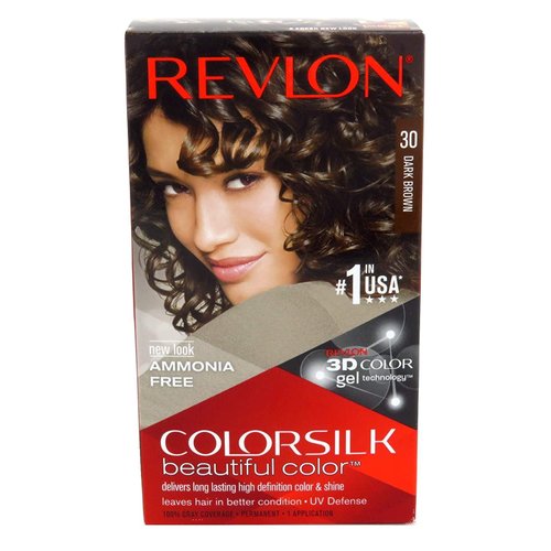 Revlon ColorSilk Hair Color, 30 Dark Brown 1 ea