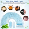 Beavorty Cleaning Wipes 50 Pcs Disposable Deep Cleaning Teeth Wipes Finger Toothbrush Oral Finger Wipes Teeth Whitening Wipes Oral Cleaning Wipe for Oral Brush Ups Mini Toothbrush