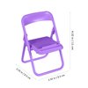 Totority Mini Foldable Chairs for Dollhouse 30pcs Mini Folding Chair Doll House Chair Mini Foldable Chair Doll House Mini Stand Model Chair Desk Cell Phone Stand for Doll House Decoration