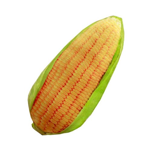 Fendawn Strive Cute Small Throw Pillow Vegetables Sofa Bed Decorative Plush Stuffed Toy, Corn