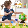 SnapGlowz Toddler Toys, Animal Learning Toys for Toddlers 1-6 Forest Animal Playset Montessori Toys for 2-6 Boys Girls Animal Figures Sensory Toys Educational Christmas Birthday Gifts for Boys