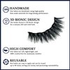 AkesuLash Magnetic Eyelashes Natural Look - Magnetic Lashes with 4 Tube of Magnetic Eyeliner - 10 Pairs Mangetic False Eyelashes Kit with Applicator - Easy to Apply
