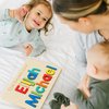 Personalized Wooden Name Puzzle for Kids, Handmade in USA by Bloom Owl, Upper and Lowercase, Custom Baby Gifts for Boys and Girls, Easter or First Birthday, Montessori Toys for Toddlers 1-3
