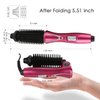 Curling Iron Brush, Hair Curler Hot Brush Professional Anti-Scald Instant Heat Up Curling Wands Suitable Heated Styler Brush for Long/Short Hair (US Plug（110-240V）)