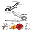 Silver Tactical Survival EDC Multi-Tool Hair Clip - Emergency Utility Kit (5 Pack)