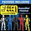 Baiyou (Assembly Completed) Action Figure Set with Box, 3D Printed 13 Robot Titan 13 Action Figure, Action Figure Already Assembled, Action Figure White Gold Black Blue Red（5 Colors）