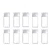 Onwon 10 Pcs 30 ml/1 oz Empty Plastic Sample Travel Size Plastic Empty Squeeze Bottle Container Jar Pot Vial with Flip Lid Perfect for Emollient Water Shower Gel Emulsion Etc
