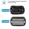 Economical Replacement Shaver Foil&Cutter Set for Braun For Braun Series 3 21S 32S 320S-4 330S-4 340S-4 350CC-4 Silver