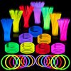 JOYIN 144 Pcs Glow Sticks Bulk 8" Glowsticks, Party Favor Glow Stick Bracelets Necklaces, Glow in the Dark Party Favors, Easter, Christmas, Halloween Party Supplies Pack