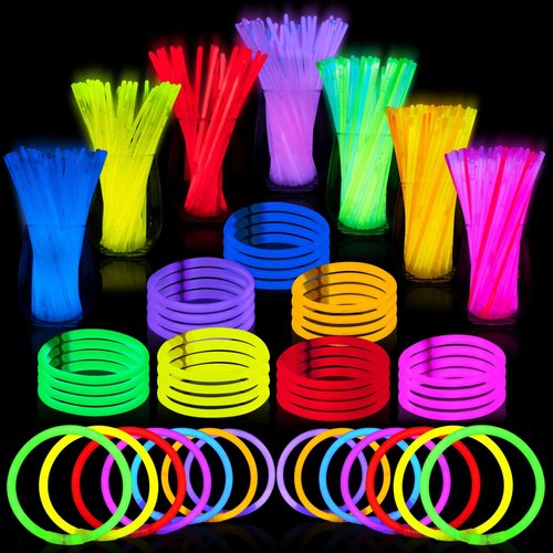 JOYIN 144 Pcs Glow Sticks Bulk 8&quot; Glowsticks, Party Favor Glow Stick Bracelets Necklaces, Glow in...