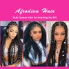Afrodiva 18 Inch Deep Wave Bulk Human Hair for Braiding No Weft 100% Unprocessed Brazilian Wet and Wavy Curly Braiding Human Hair Extensions Micro Human Braiding Hair for Boho Braids 1 Bundle 50g