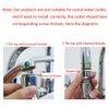 TEBOCR Led Faucet Lights Temperature Sensor 3 Color Changing Faucet Lights Glow Shower Stream Water Faucet Tap for Kitchen Bathro​om 2 PCS