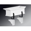 Mayne 4821-W Yorkshire Decorative Brackets, 8.3x4.3, White (Only fits model numbers: 4822-W, 4823-W, 4824-W, 4825-W, 4826-W, 8827-W, 8828-W)