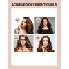 No Heat Curling Rod with Scarf, Velvet Hair Curlers to Sleep in Overnight Curls with Hook Blowout Rods Headband with Silk Scarf Curl Styling Kit for Long Medium Short Hair (3 coffee+Scarf, count)