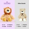 warmies Microwavable & Weighted Stuffed Animals, Lion - Heated Stuffed Animal Plushie for Warmth & Comfort - Cute Soft Plush Toys for Adults & Children (Boys, Girls, Babies & Toddlers)