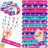 48PCS Gymnastics Party Favors - 24 Tattoos & 24 Slap Bracelets, Perfect for Gymnastics-Themed Birthdays, School Prizes, and Christmas Rewards for Kids