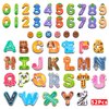 Cocurb 52 Pack Magnetic Letters Numbers Fridge Magnets for Toddlers 1 to 3 Learning Toys, Animal ABC Cardboard Magnets for Refrigerator Colourful Alphabet Toys Baby Educational Toys