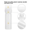 ZJchao Root Comb Applicator Bottle, 160ml Hair Dye Bottle with Graduated Scale, Profssional Brush Applicator Comb Hairdressing Coloring Styling Tool (White)