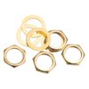 MECCANIXITY 4 Set Gold Guitar Nuts and Washers for Electric Guitar Bass