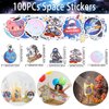 Aoocoeo Space Party Favors for Kids Outer Space Themed Birthday Party Supplies, Party Favors Space Toys Included Mini Toys, Slap Bracelet, Sticker, Necklace,Keychains