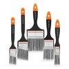 Grip Tight Tools 2.5" Professional Orange Plus Paint Brush with Soft Grip, General Purpose Polyester-Blend Bristles Provide a Stretch Finish for Faster Coverage