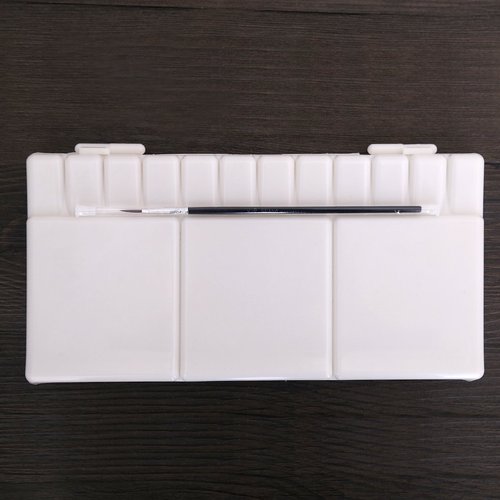 Transon Paint Palette Box 33 Wells for Mixing Gouache, Acrylic and Oil Paint with 1 Paint Brush