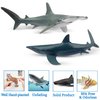 Toymany 6PC Realistic Shark Figurines Set - 5-6" Ocean Animals Bath Toys, Cake Toppers, Gifts for Kids & Toddlers