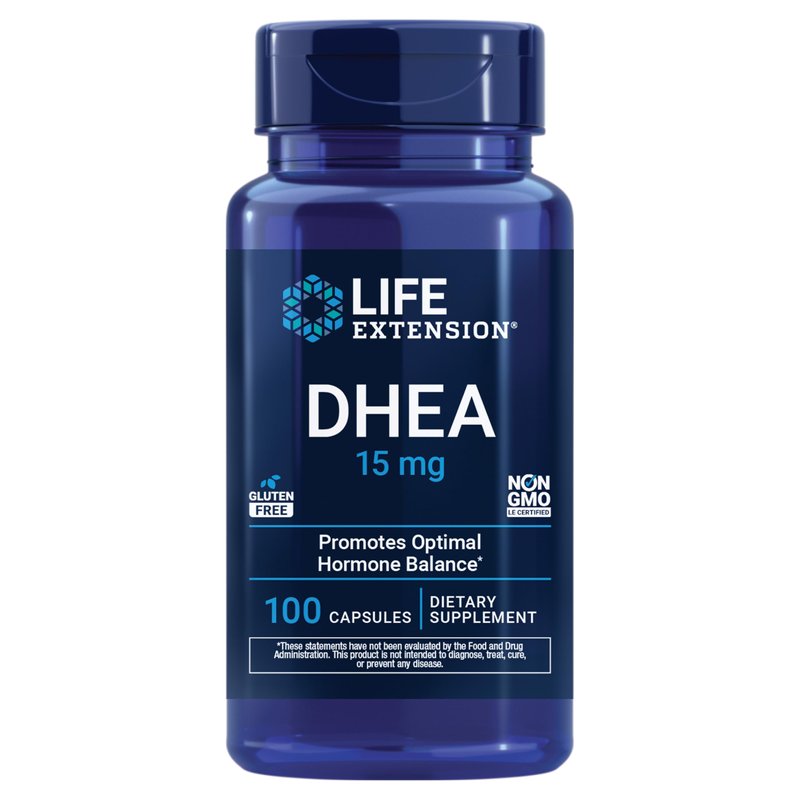 Life Extension DHEA 15 mg – Hormone Balance Supplement, Memory, Muscle Mass and Bone Density Supp...
