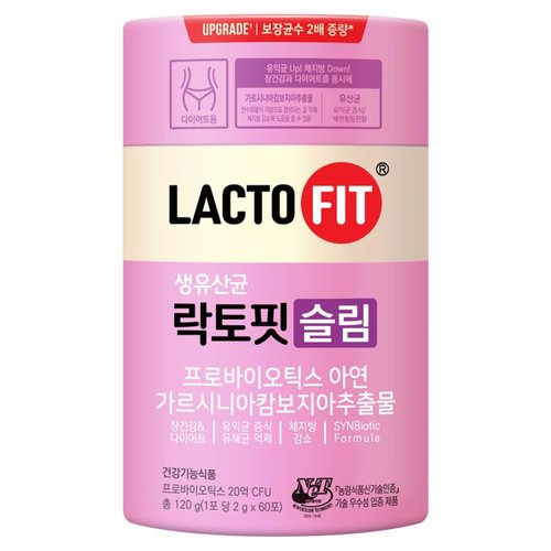KOREAC_ Lacto-Fit Probiotics Slim 2 Billion CFU 2g X 60 Stick Packets