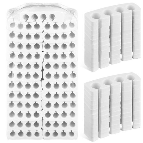 Potchen 300 Pcs Toe Separators for Nail Polish Bulk White Toe Separator Pedicure Correct Foot for Men Women Nail Polish Comfy Soft Pedicure Supplies