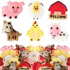 Hanaive 50 Pcs Farm Animal Squeeze Bulk Farm Animal Toy Party Favors for Kids Mini Novelty Toy Classroom Prizes for Kids School Party Supplies