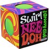 Nee-Doh Schylling Swirl Groovy Glob! Squishy, Squeezy, Stretchy Stress Balls Neon Yellow/Green, Orange/Pink & Purple/Pink Complete Gift Set Party Bundle - 3 Pack