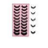 Cat Eye & Russian Mink Lashes| D Curl Fluffy Eyelashes| Fuax Mink D Curl Extension| Russian Wispie Volume Lashes| 5 Styles Mixed D Curl Mink Lash| 10 pack (Doll)