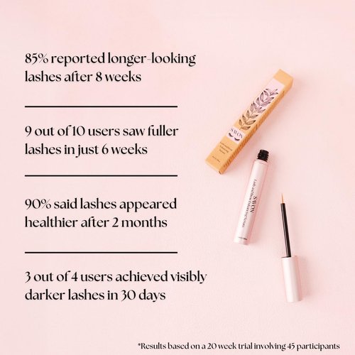 Organic Lash Growth Serum for Thicker, Longer Eyelashes and Eyebrows - with Biotin, Peptides, and Panthenol - Natural and Cruelty Free - USA - Lash and Brow Boost Serum - Eyelash Conditioner